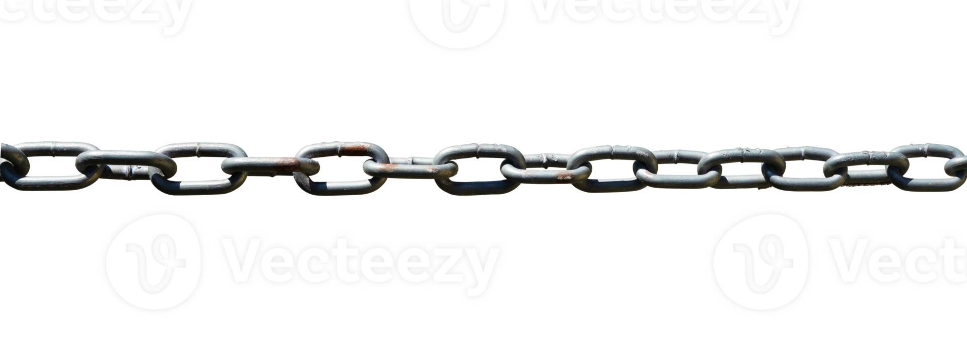 rusty metal chain link isolated element png