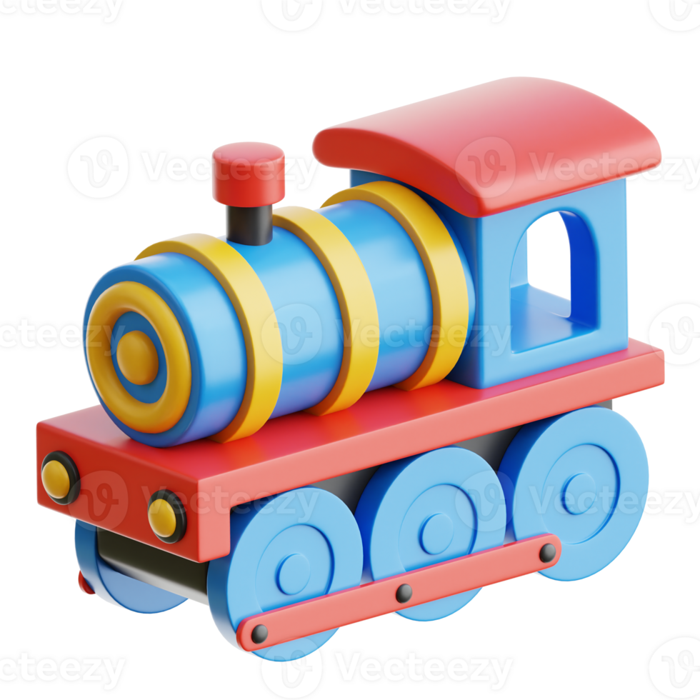 Train Toys 3d Illustration png