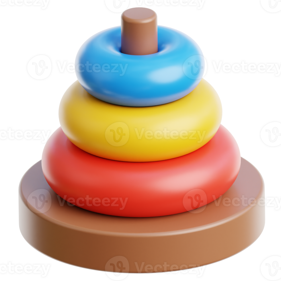 Stacking Ring 3d Illustration png