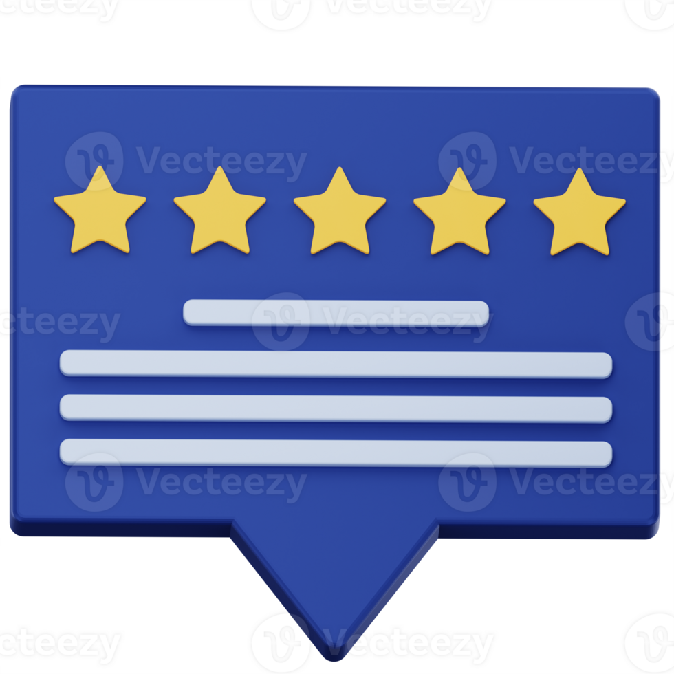3D Customer Review Rating Icon png