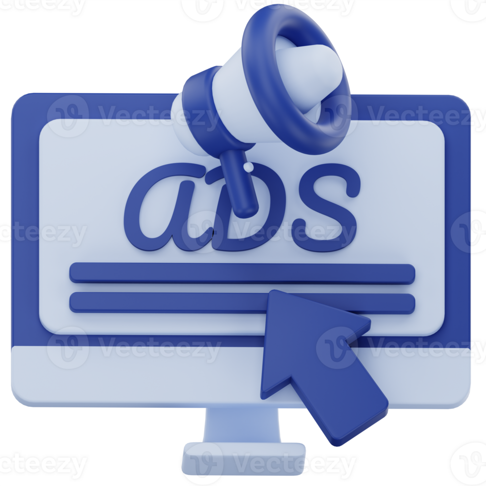 3D Online Ads Digital Advertising Icon png