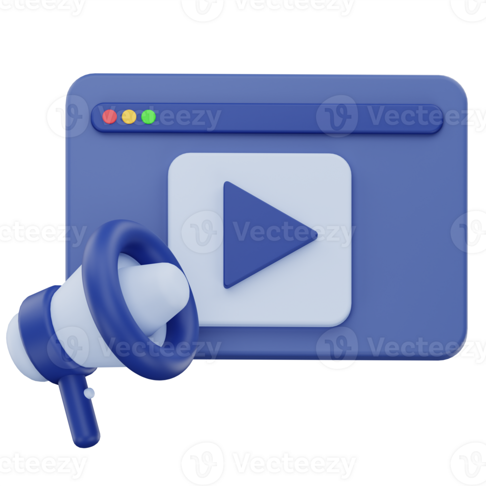 3D Content Marketing Icon png