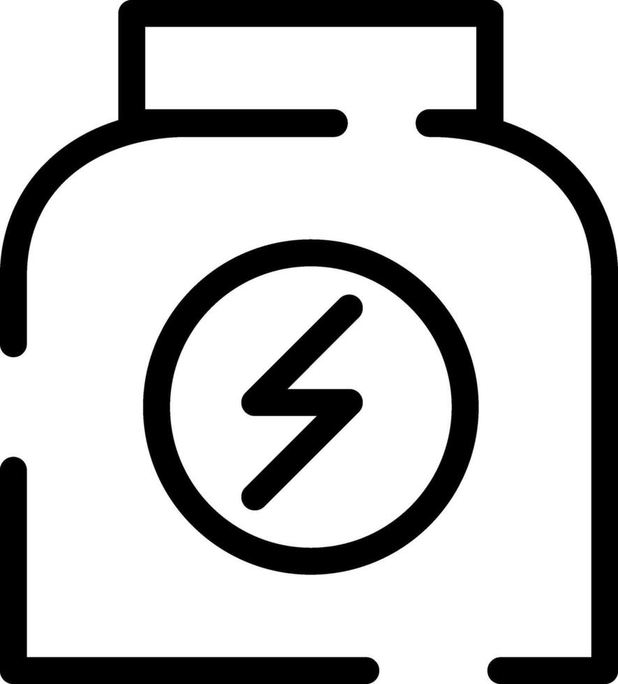Minimalistic Modern Rounded Outline Nutrition Icon vector