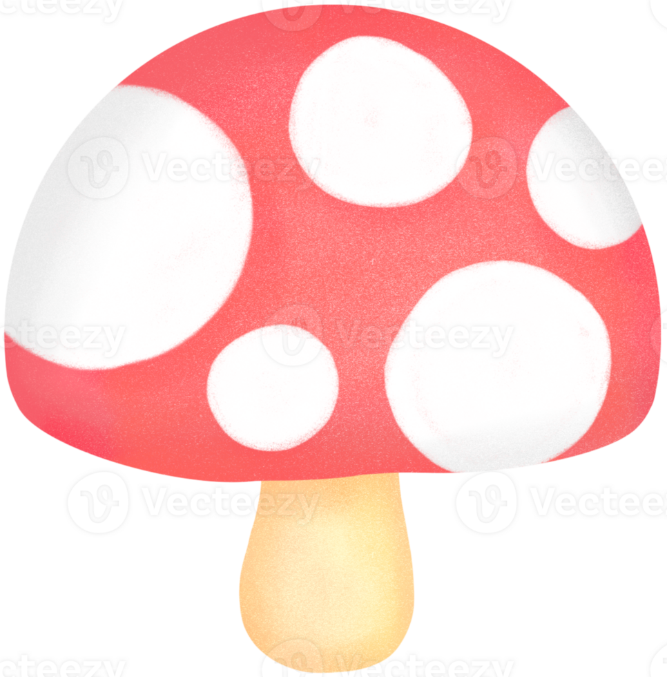 a red mushroom with white dots png