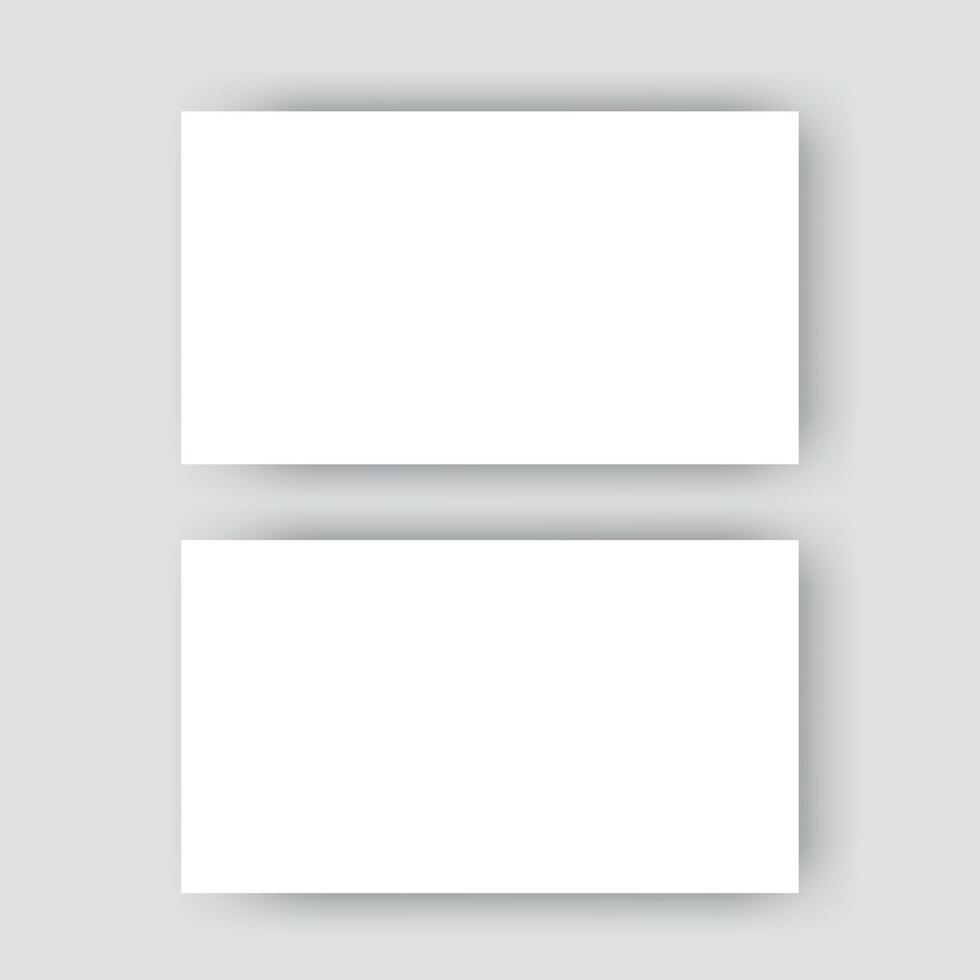Mockup Template For Professional Business Card vector