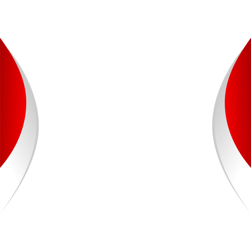 Abstract Indonesian flag color decorative frame png