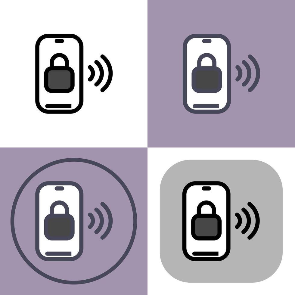 Smartphone with secured payment symbol -payments, payment methods, contact-less payment and digital payment icon vector