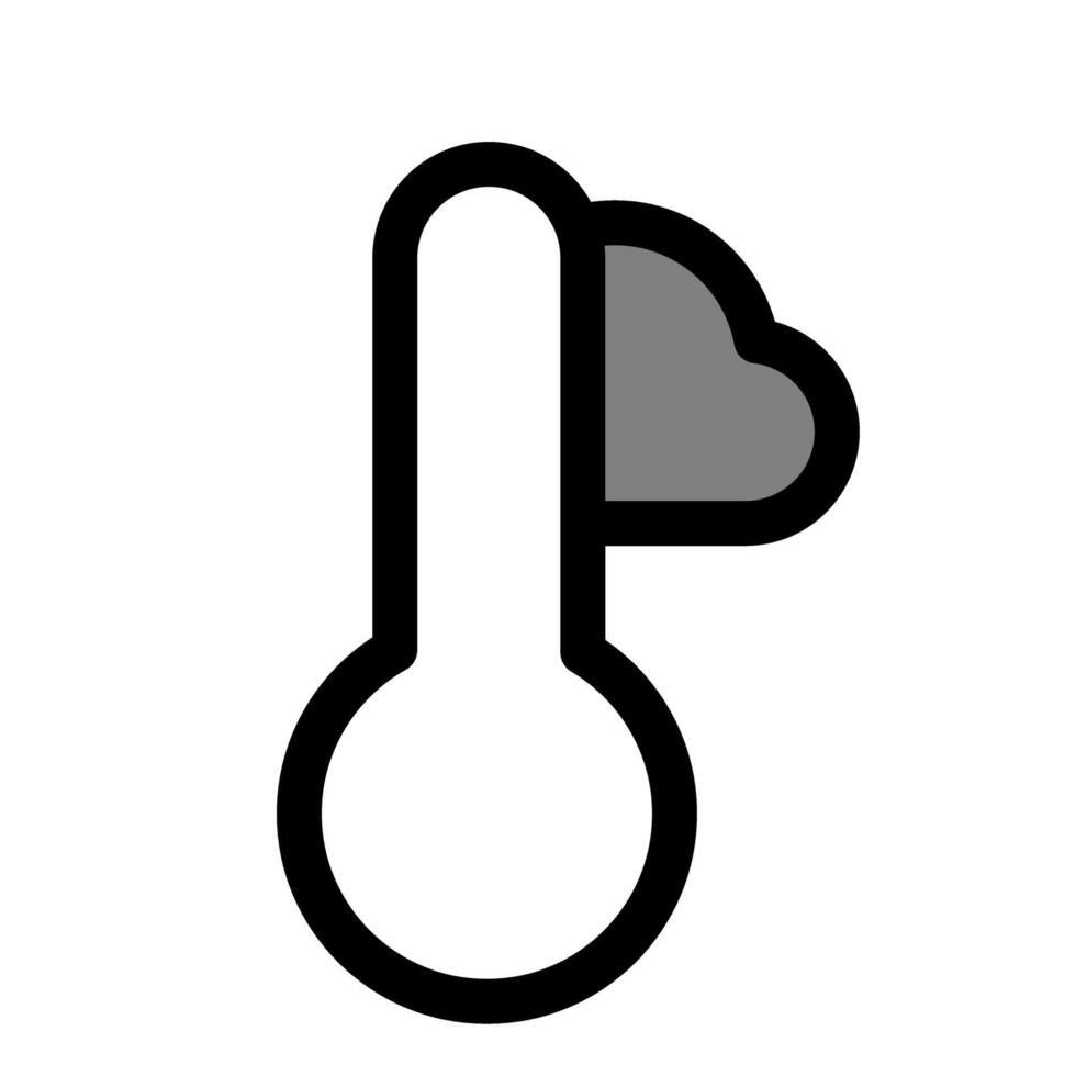 Low Temperature Icon with Cloud vector
