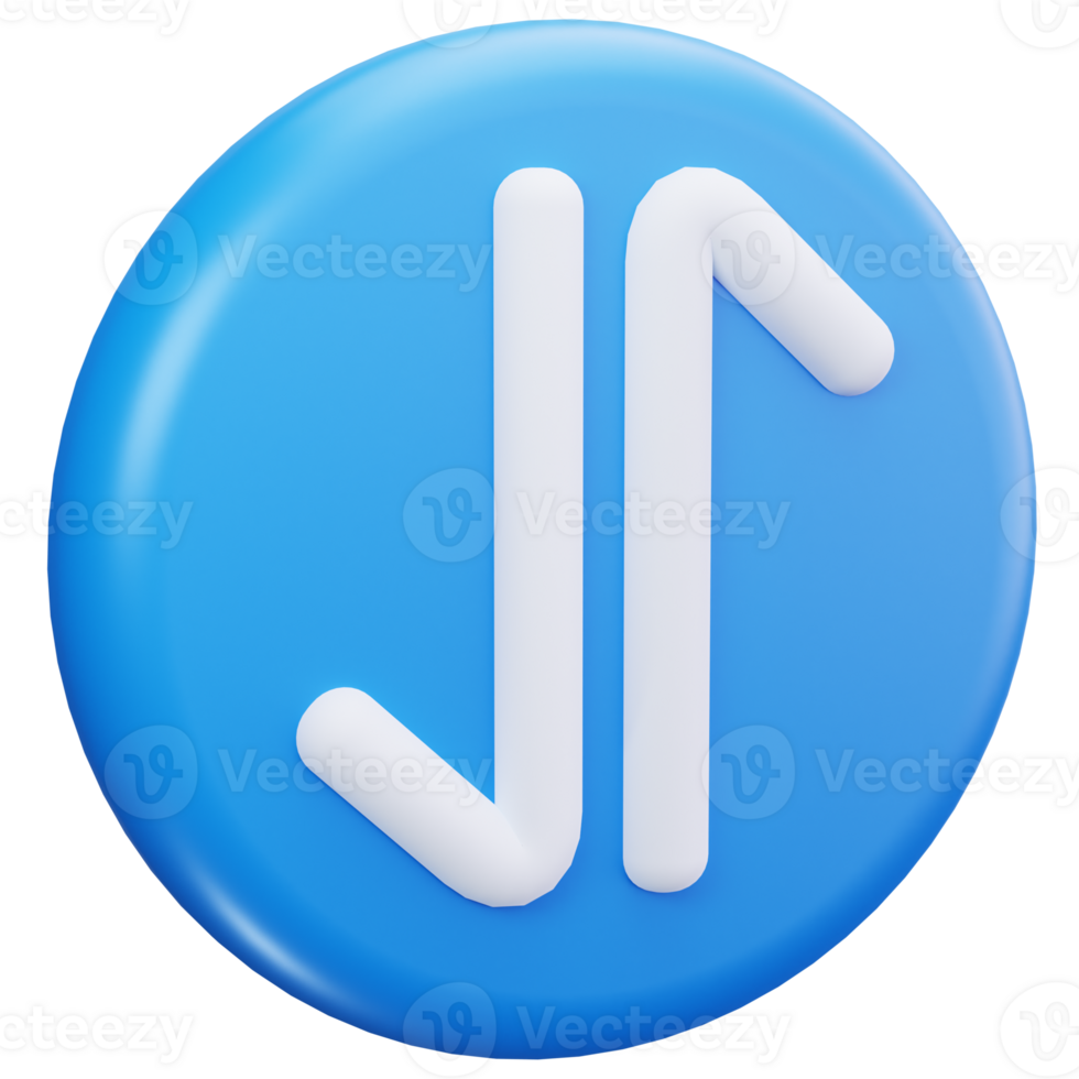 3D Icon Up Down Sort Arrows png