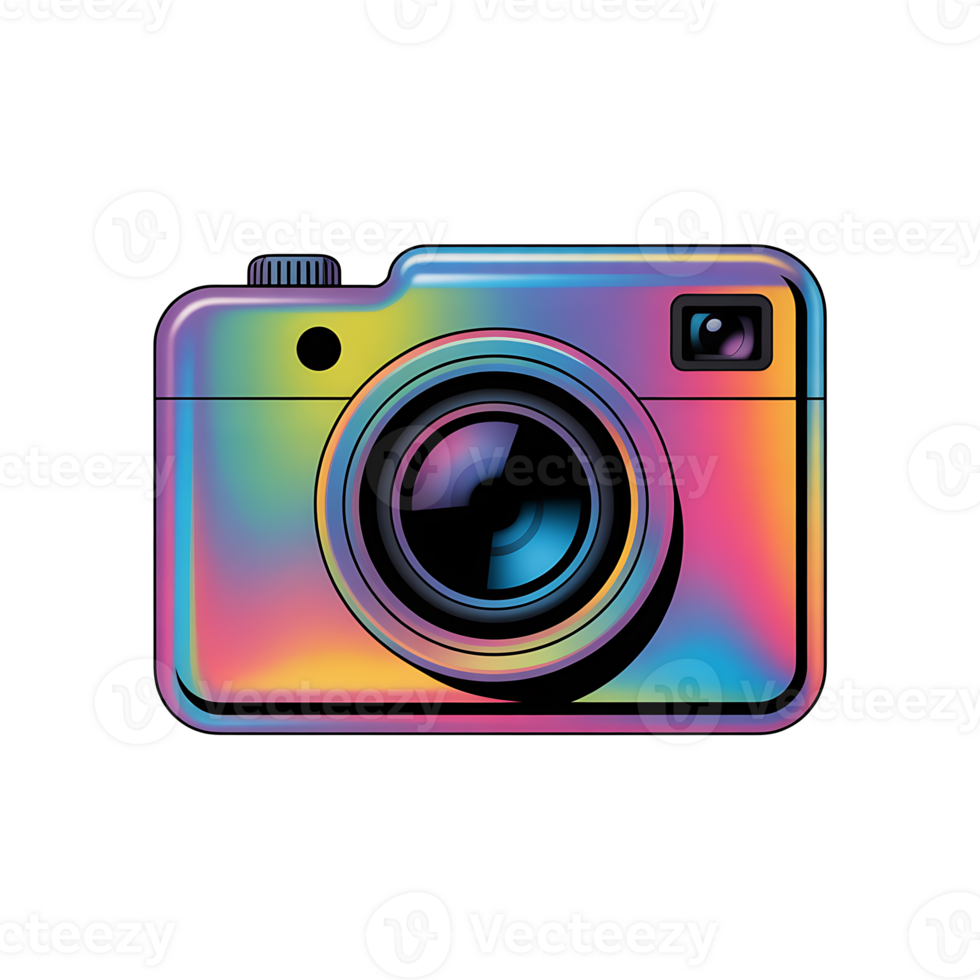 Holographic 3D Camera On Transparent Background png