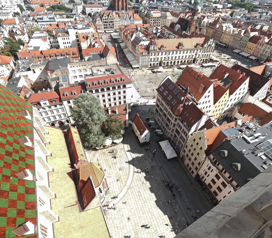Wroclaw Poland, view of the city from above. Panorama photo