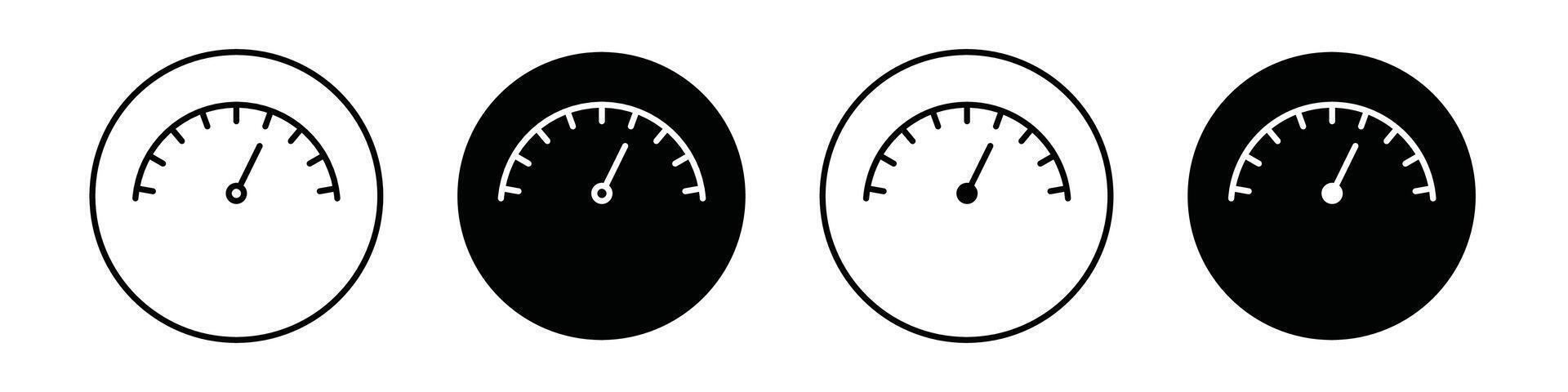 Gauge icon designs for ui vector