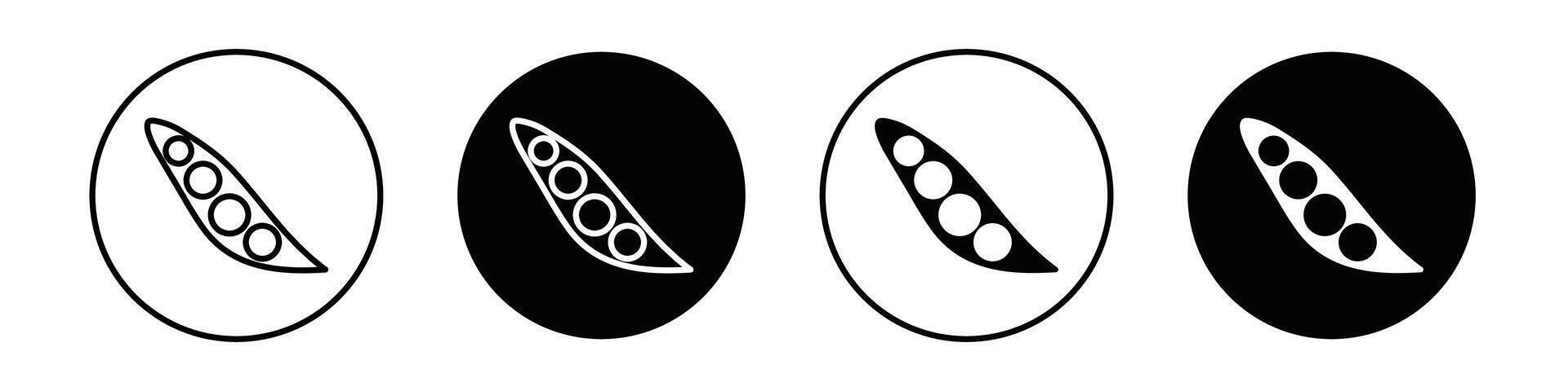 Peapod icon designs for ui vector