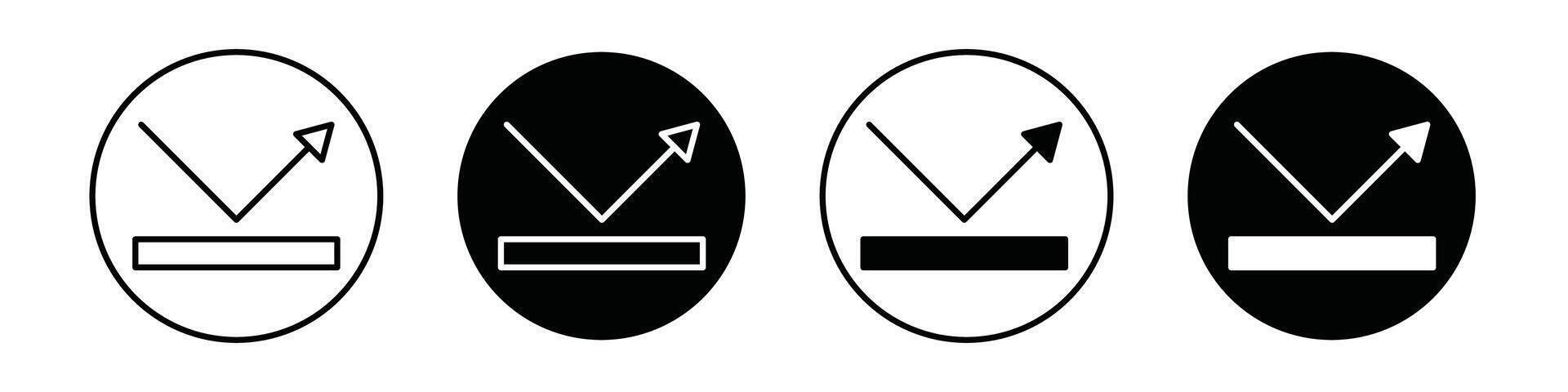 Reflect icon designs for ui vector