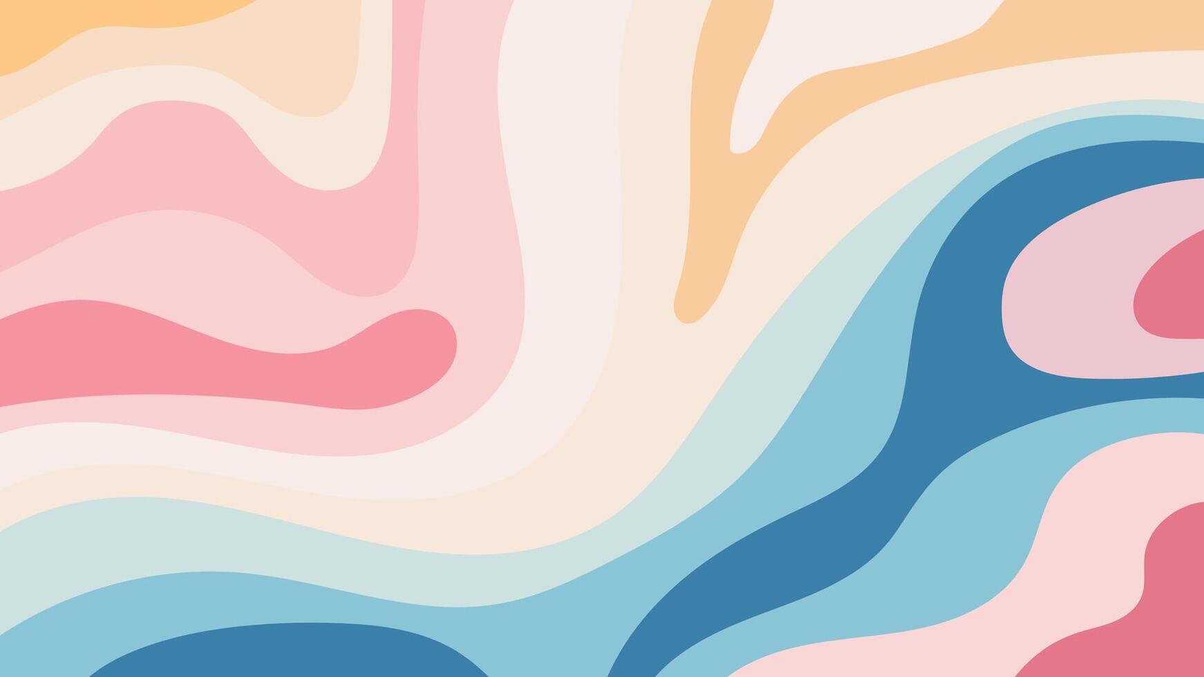 abstract colorful background with waves vector