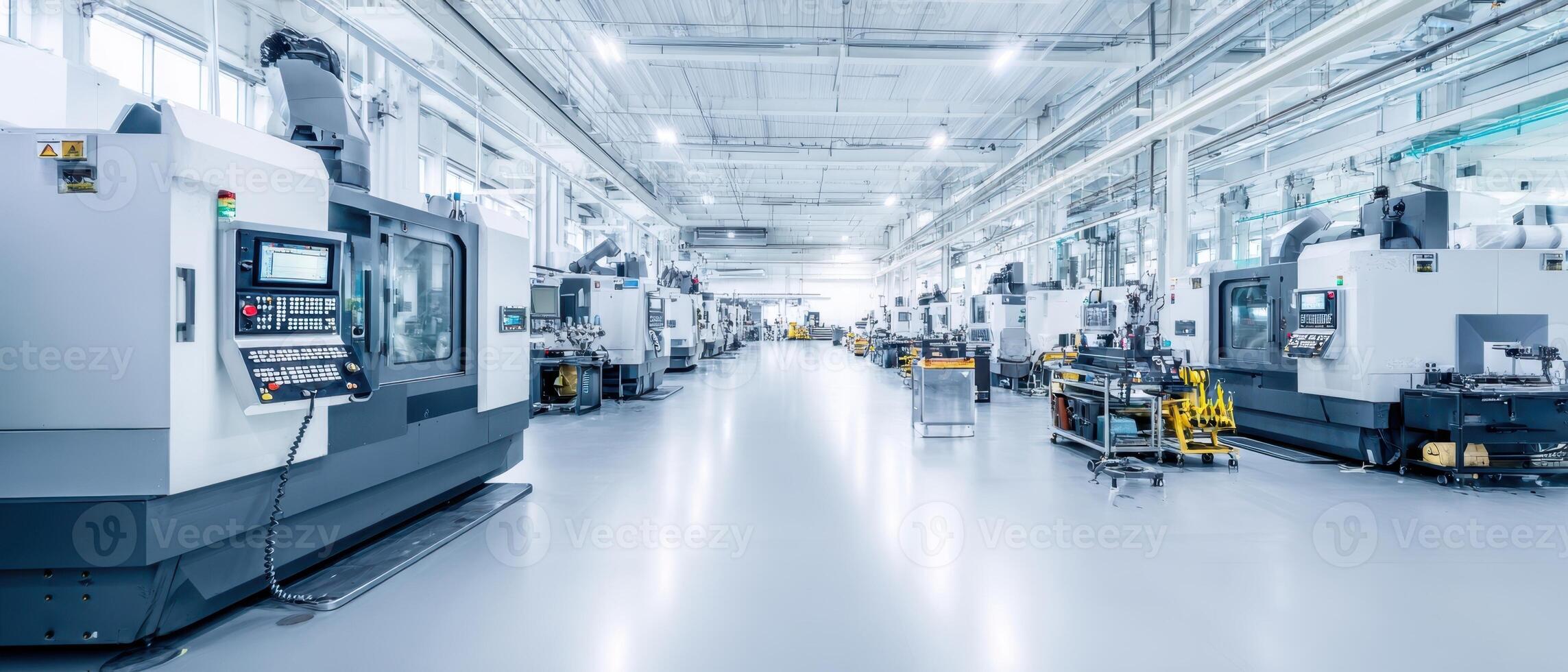 The advanced manufacturing facility with precision CNC machines and modern automation. photo