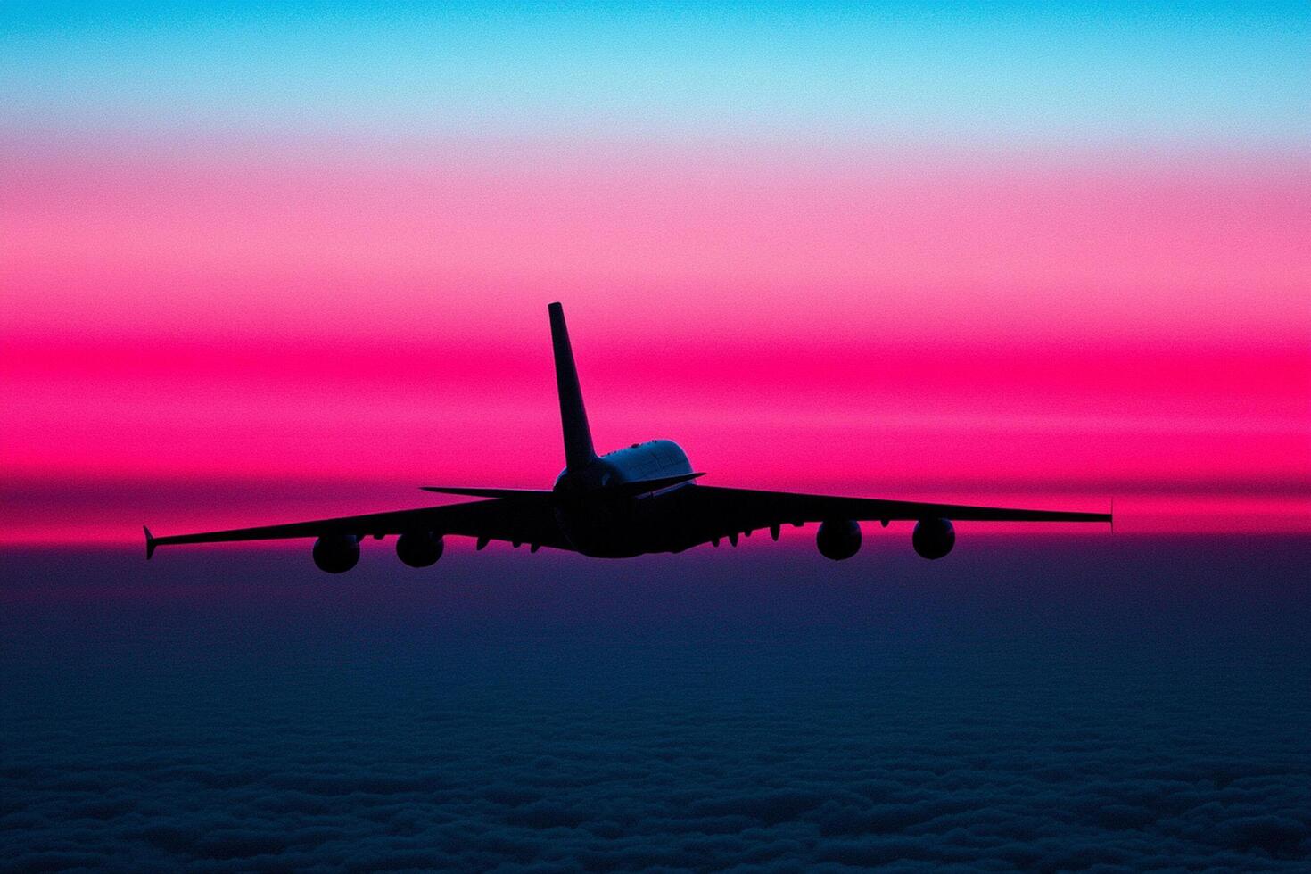 The sky is pink and blue photo