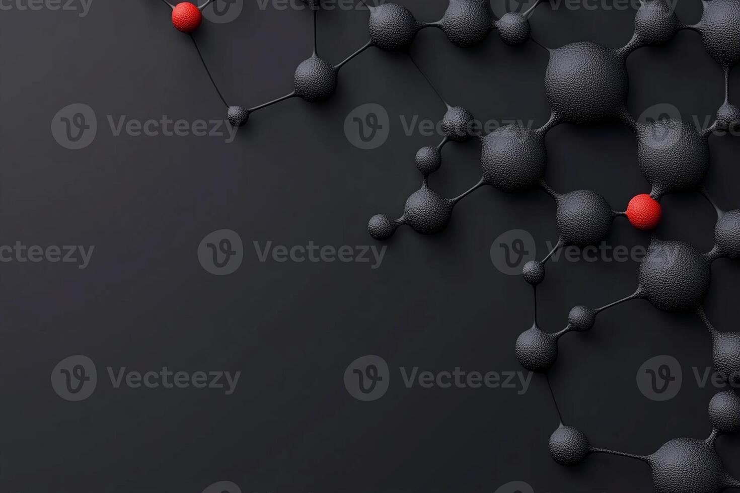 3d rendering of a molecule structure photo