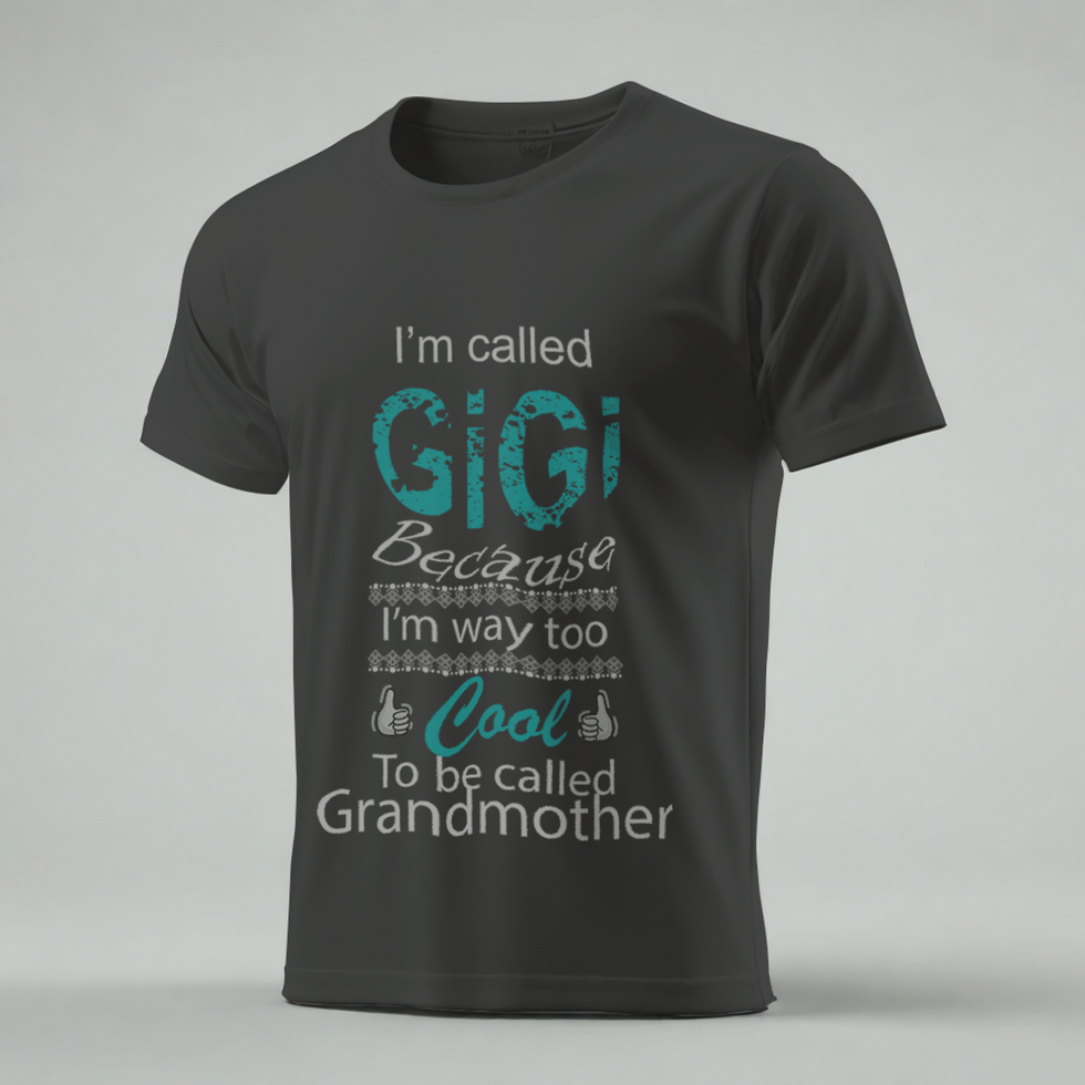 Gray T-Shirt Mockup with Editable Design Front View psd