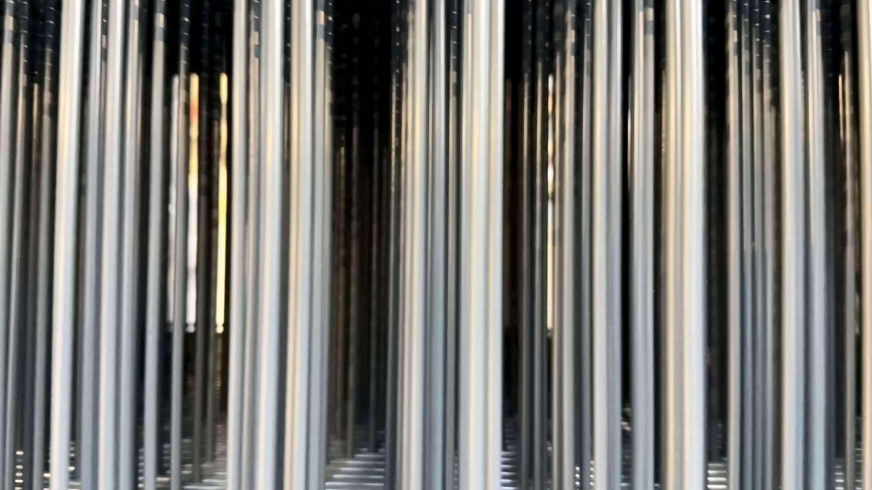 This is a study on Abstract Metallic Columns that incorporate reflections and light photo