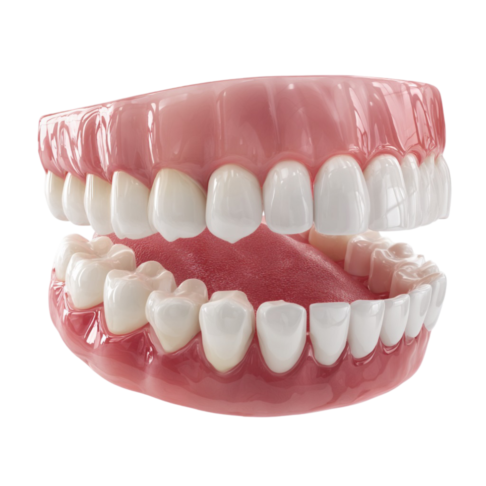 Tooth Surrounded by Healthy White Teeth png