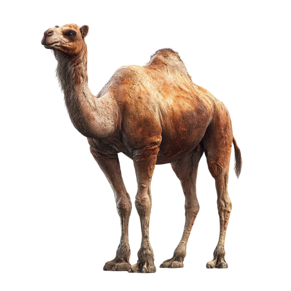 Camel Standing on Transparent Background png