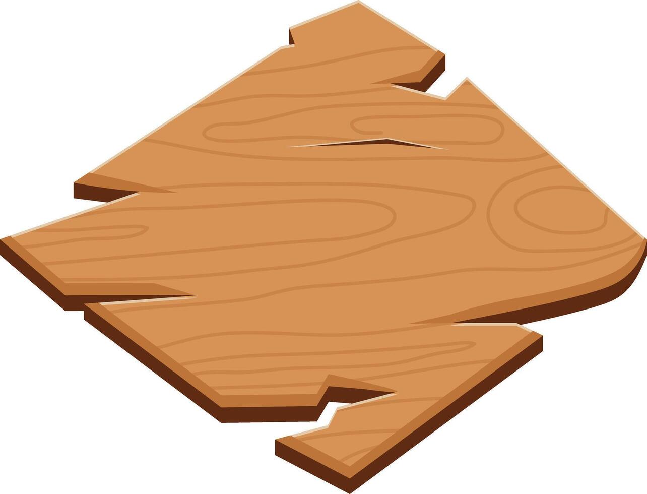 Wooden Sign Board. vector