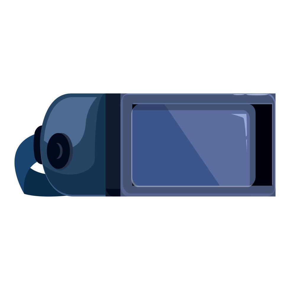 Vr glasses showing empty screen displaying digital interface vector