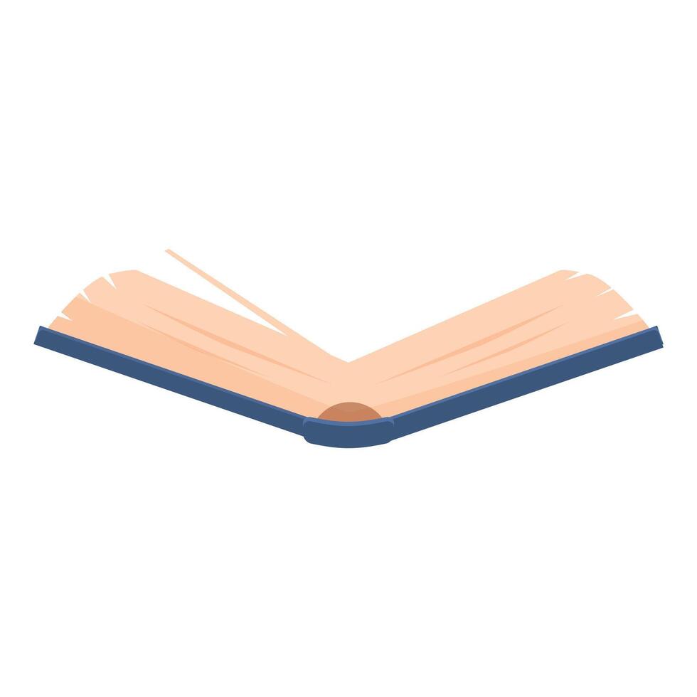 Open book flying on white background, education and literature concept vector