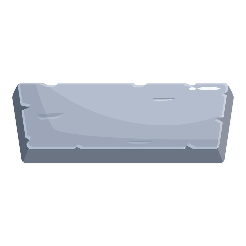 Stone slab representing strength and stability in natural setting vector