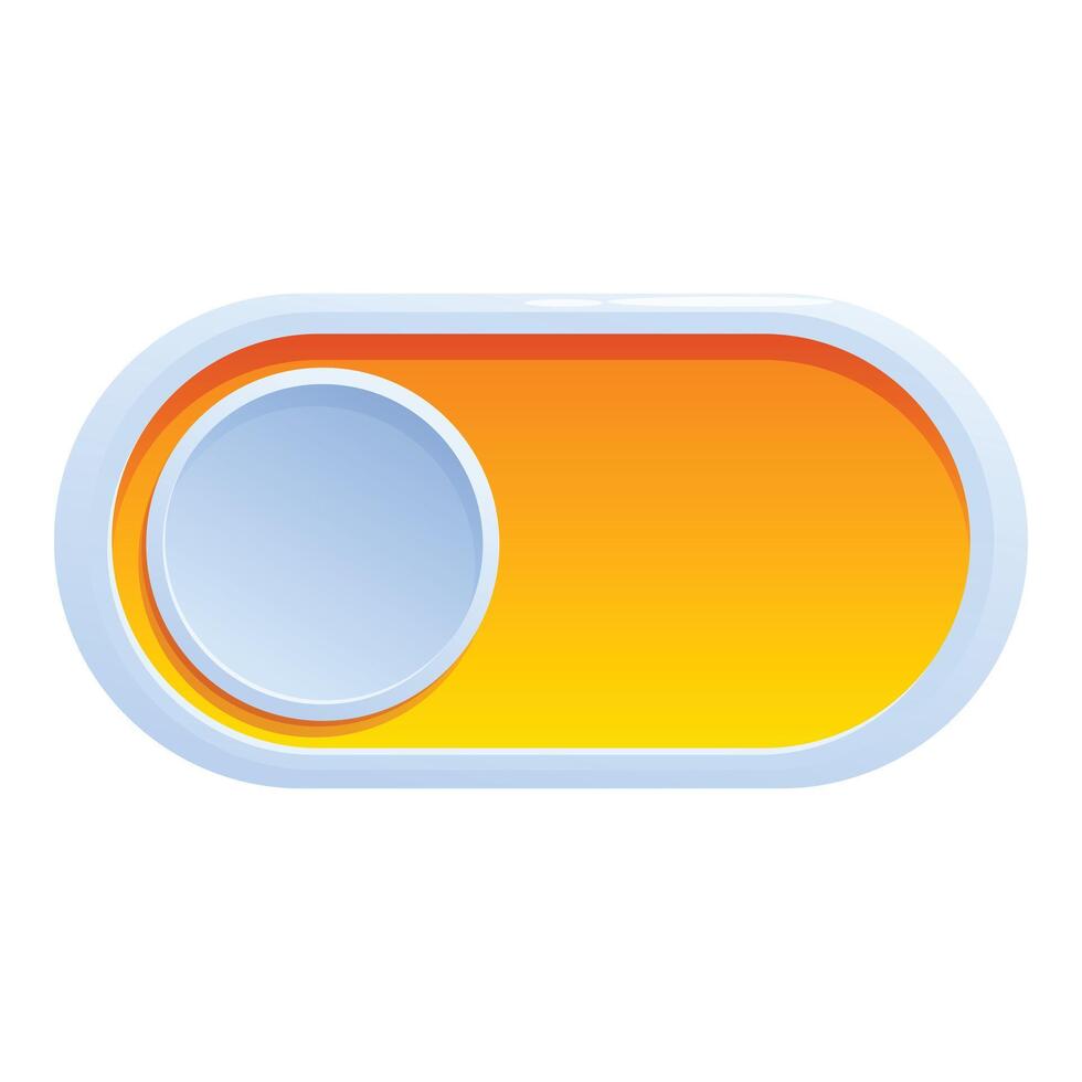 On off button showing power switch and control vector