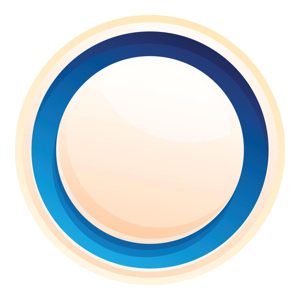 Round glossy button showing modern design vector