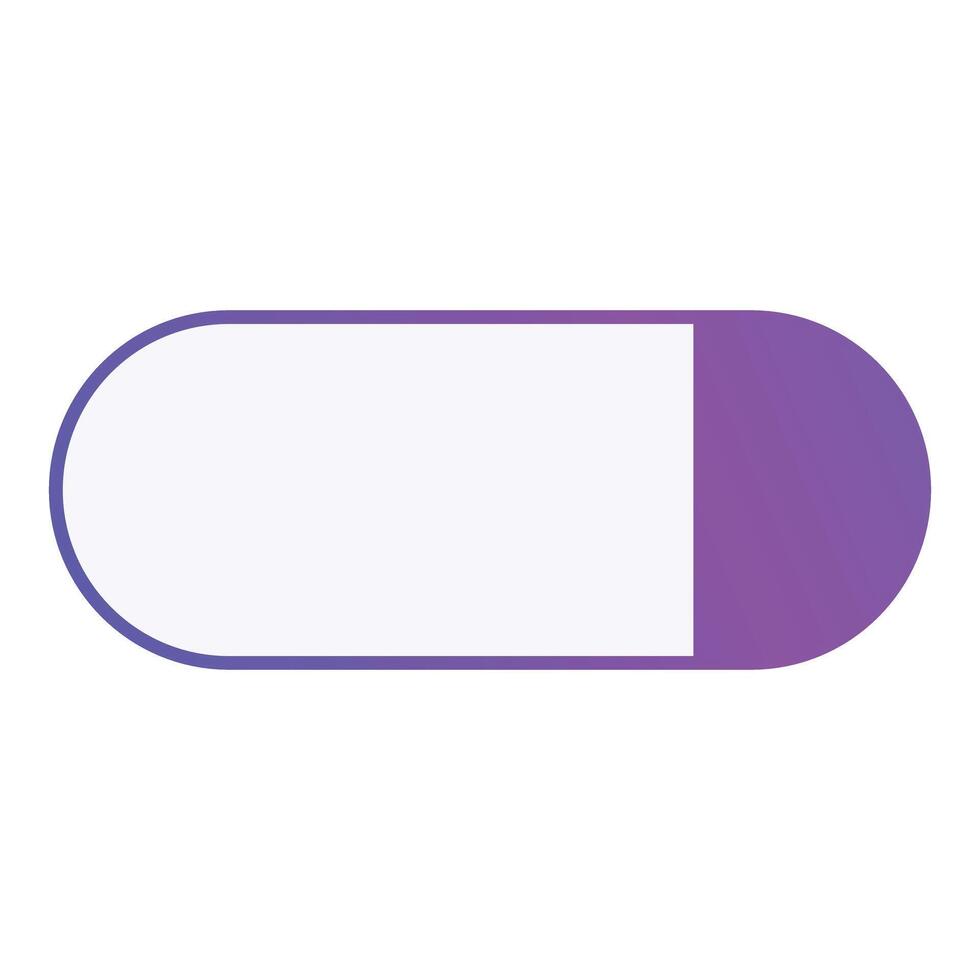 Loading bar showing progress status, filling up from left to right vector