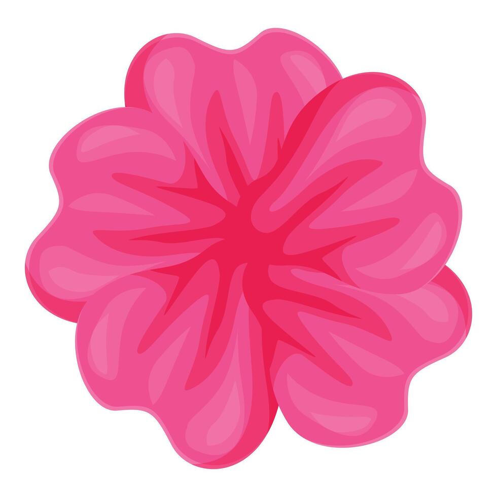 Vibrant pink flower blooming gracefully in full splendor vector