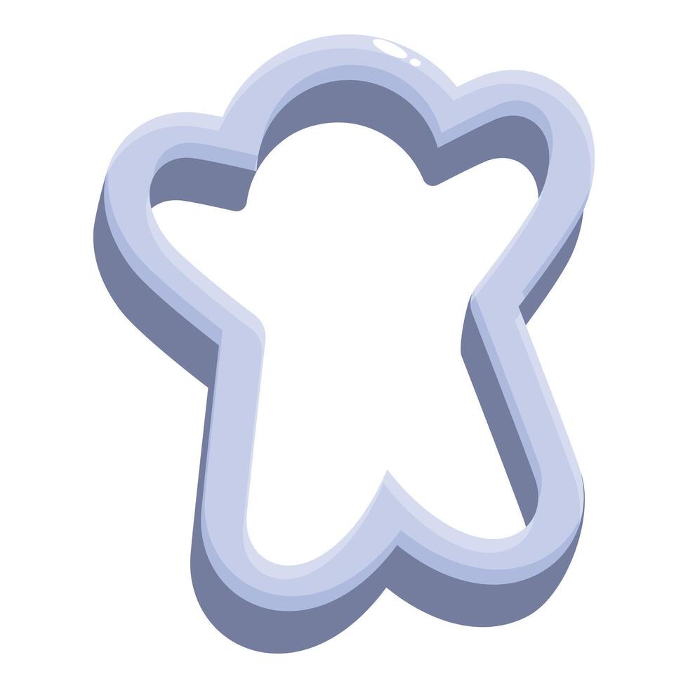 Gingerbread man cookie cutter creating festive holiday treats vector