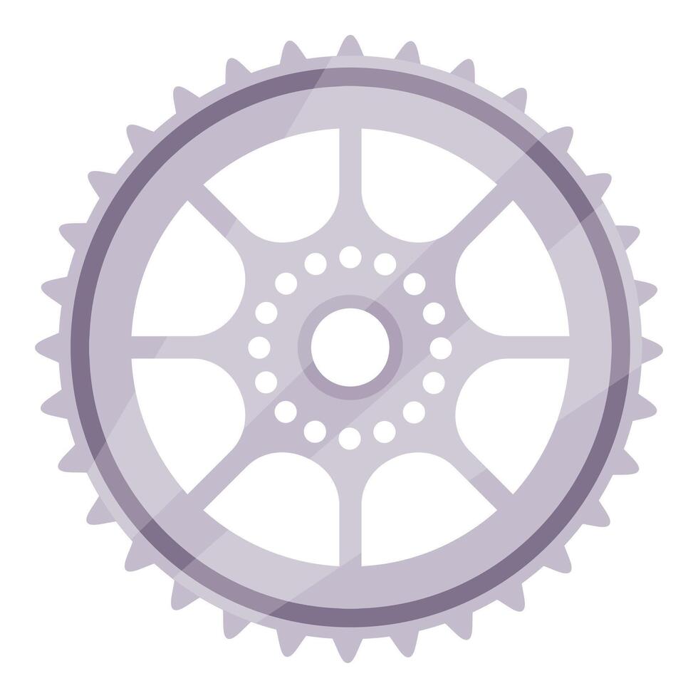 Bicycle chainring rotating and generating power for cycling vector