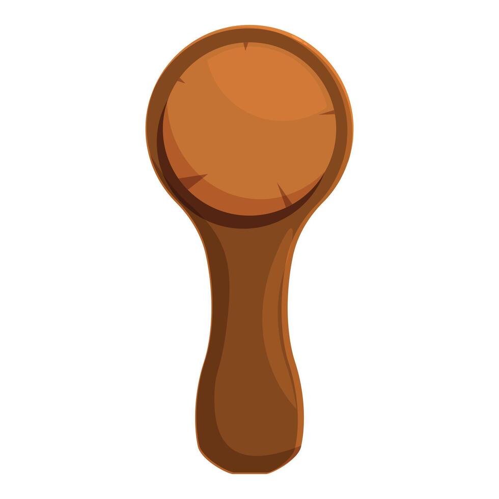 Wooden spoon depicting simplicity and utility in food preparation vector