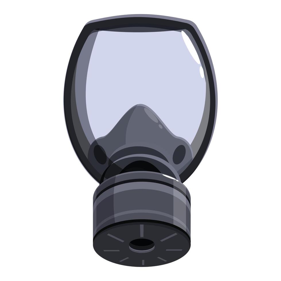 A gas mask on a white background vector