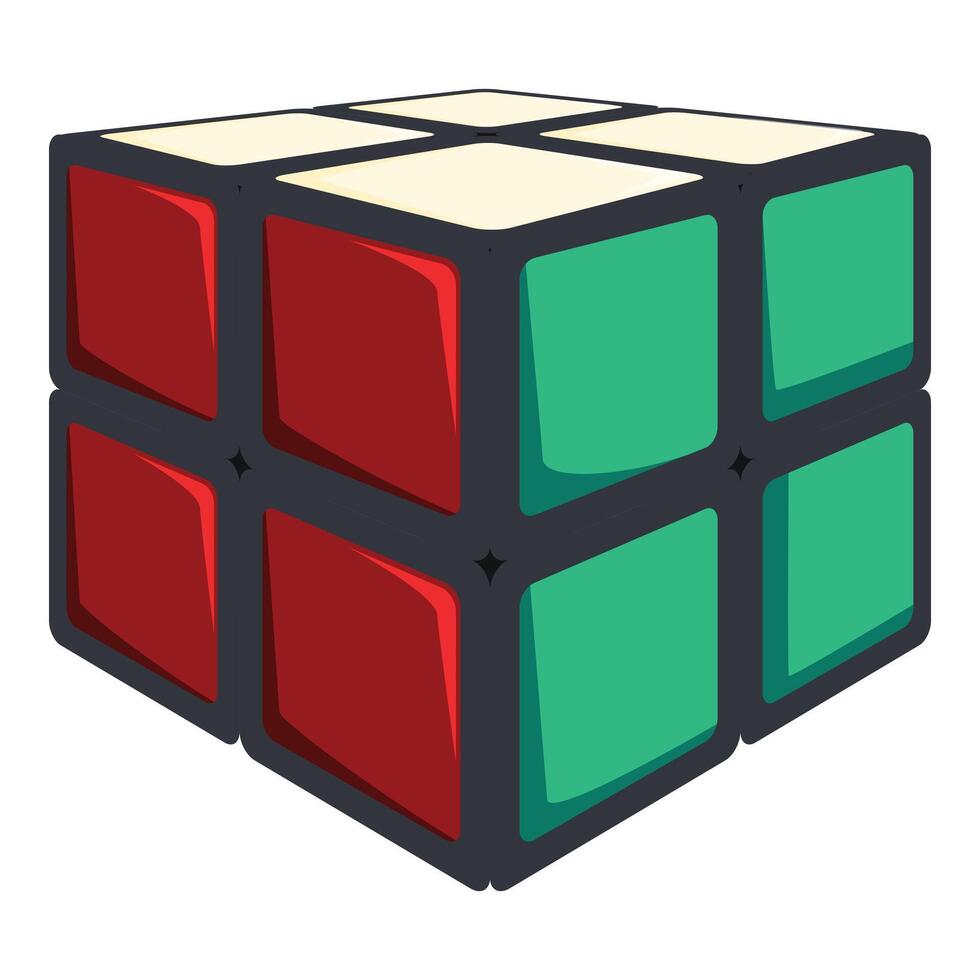 Combination puzzle exemplifying problem solving and critical thinking vector