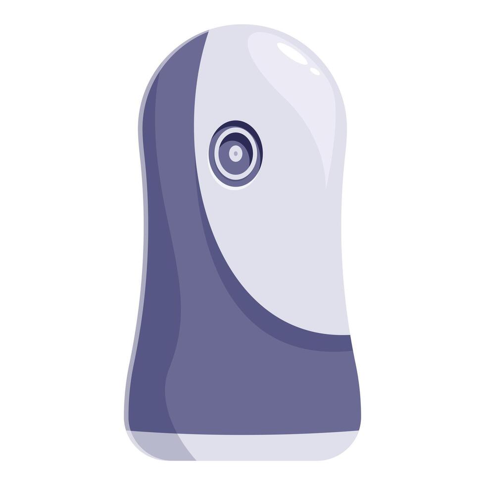 Portable air purifier removing dust and allergens, improving indoor air quality vector