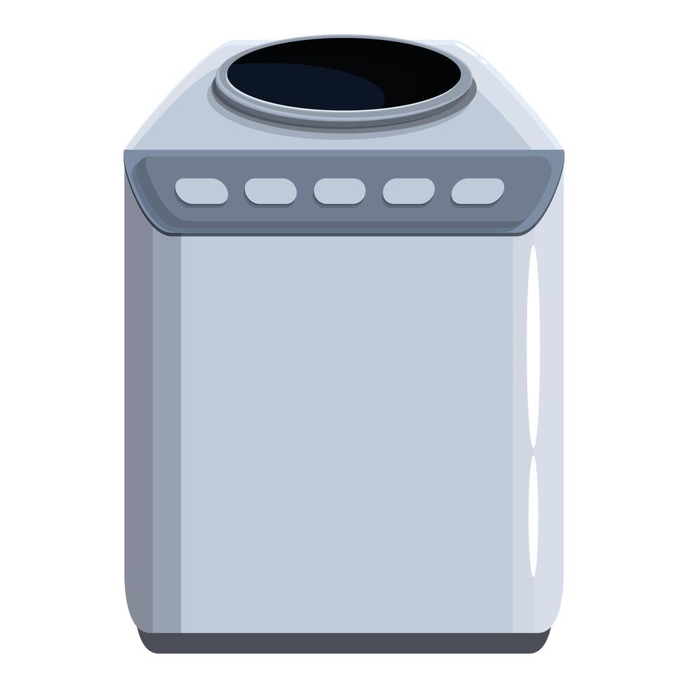 Modern washing machine with simple design for efficient laundry vector