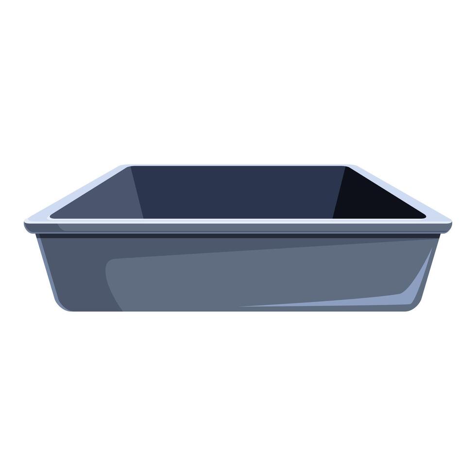 Empty baking tray waiting for delicious ingredients vector