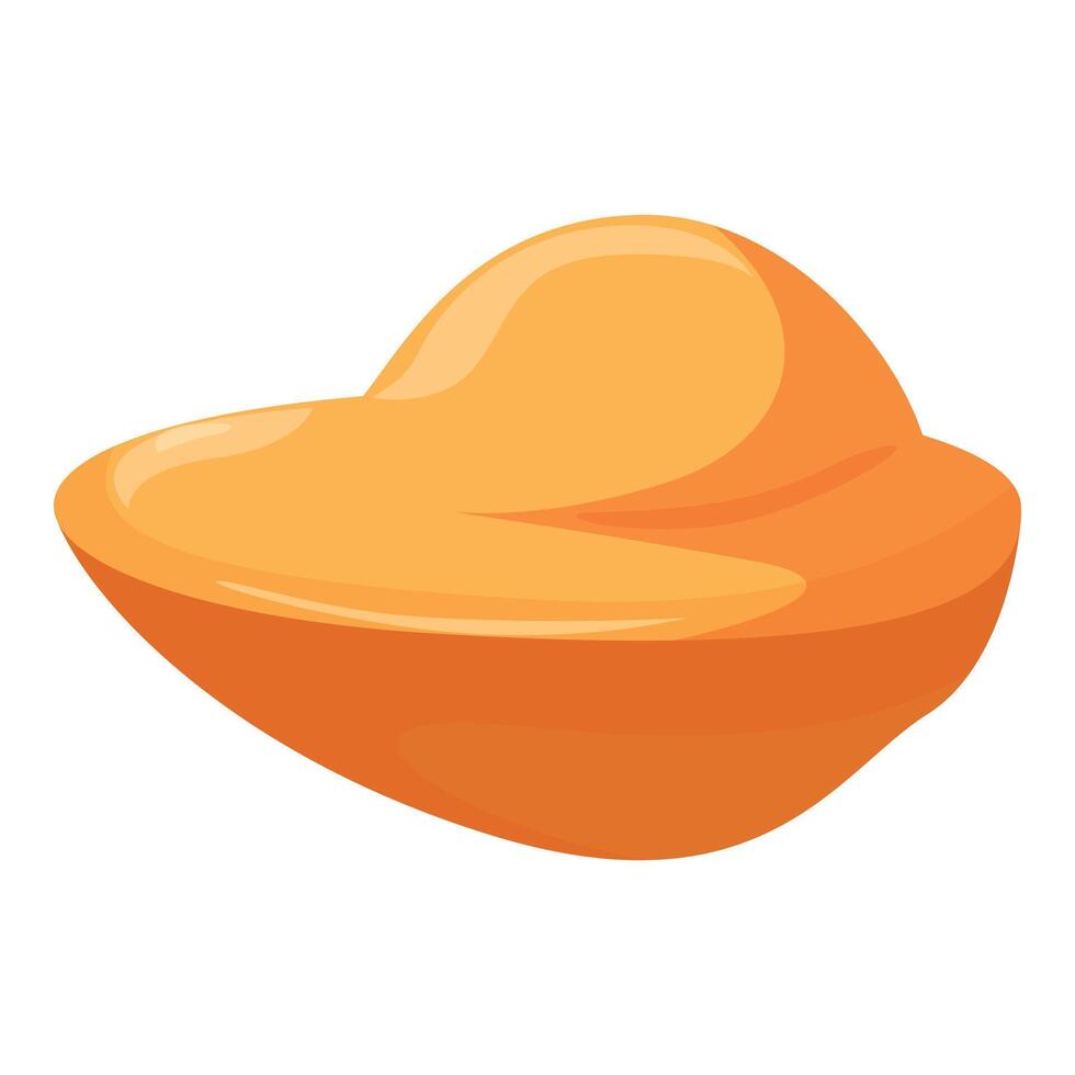 An orange hat with a white background vector