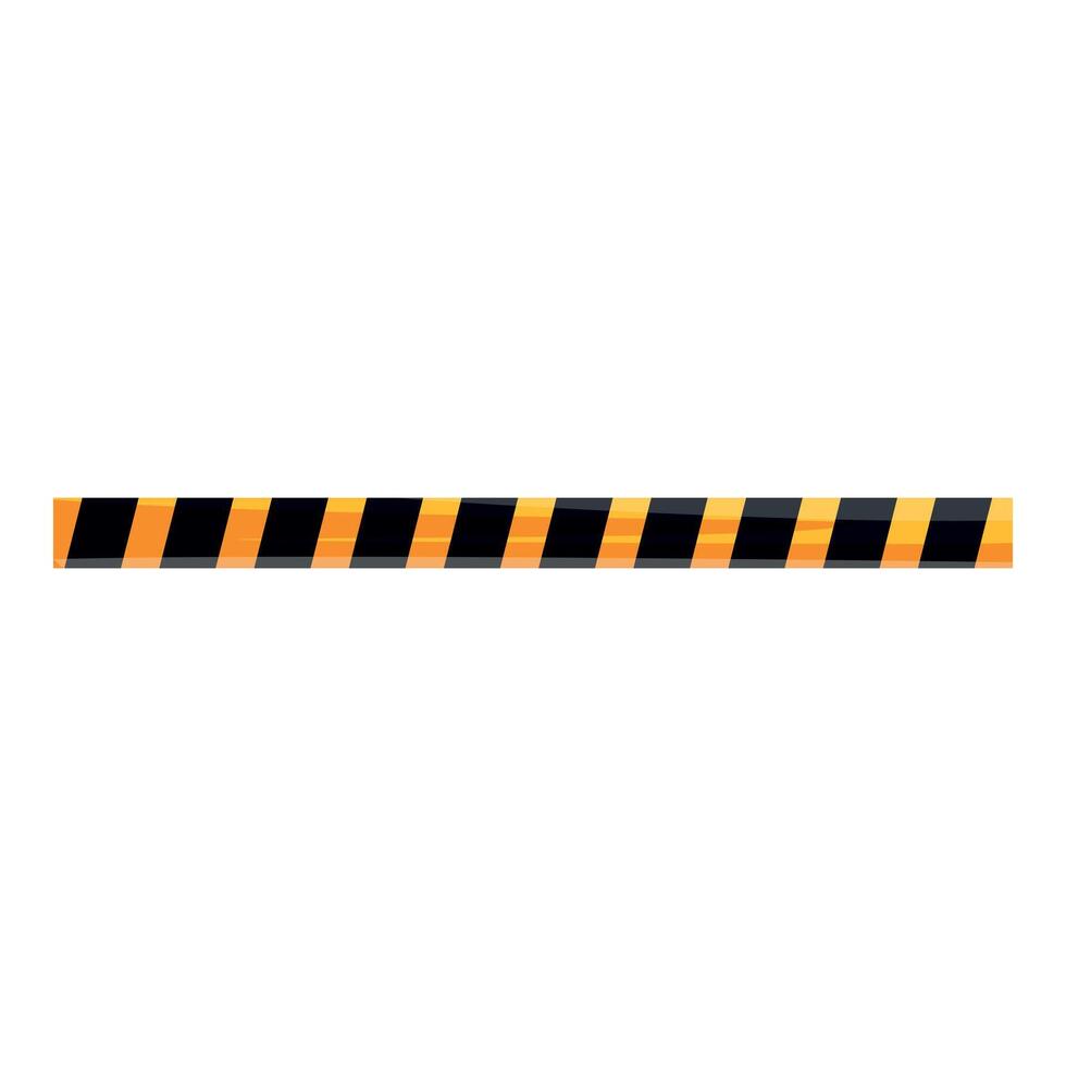 Black and yellow caution tape restricting access to dangerous area vector