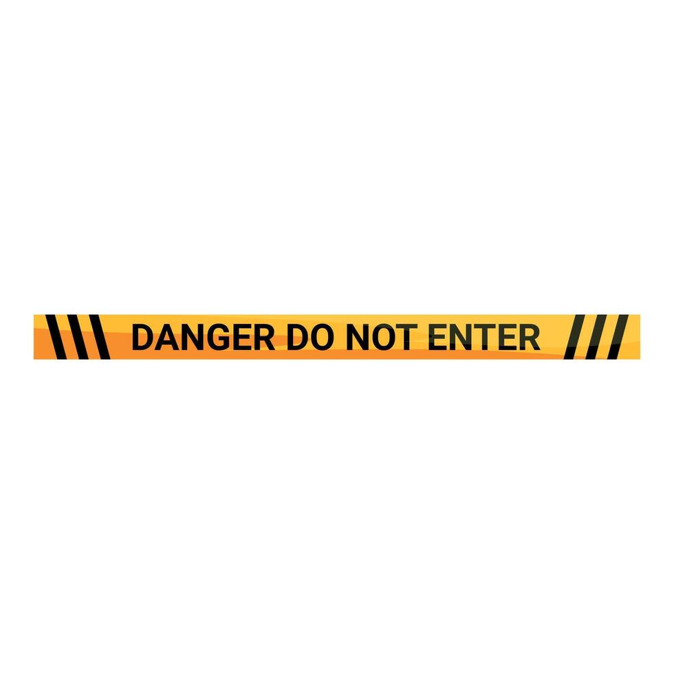 Danger do not enter sign showing warning and hazard vector