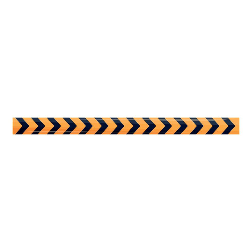 Black and yellow caution tape restricting access to danger zone vector
