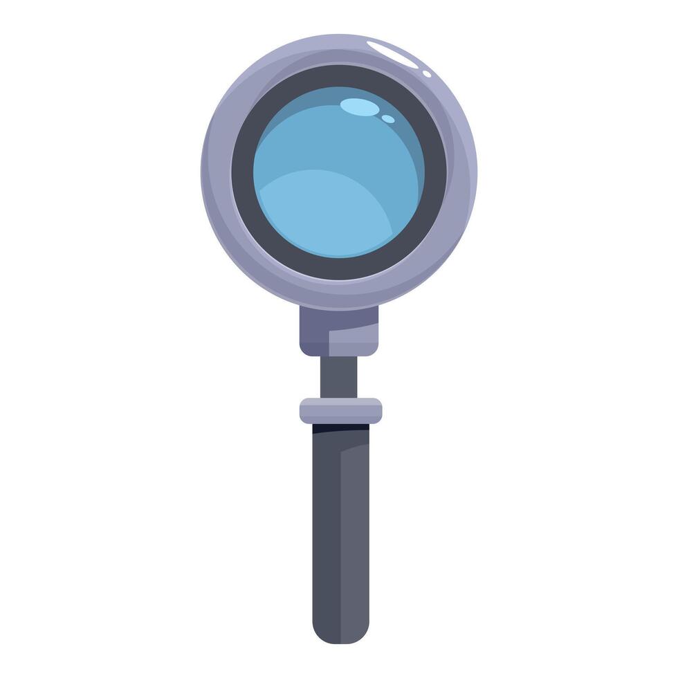 Magnifying glass exploring new possibilities with crystal clear vision vector