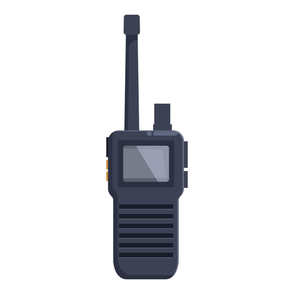 Portable radio transceiver device for communication using radio waves vector