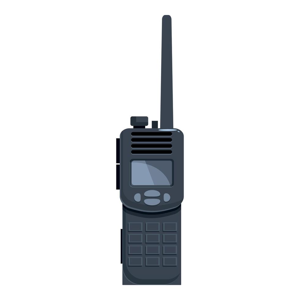 Professional handheld transceiver enabling instant communication vector