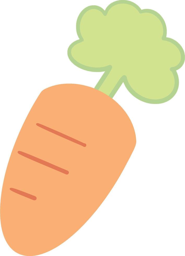Collage of orange carrots and light green stalks. vector
